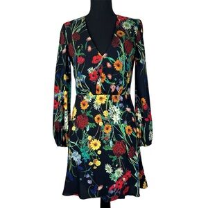 Alice + Olivia Floral Long Sleeve‎ Dress - size 6